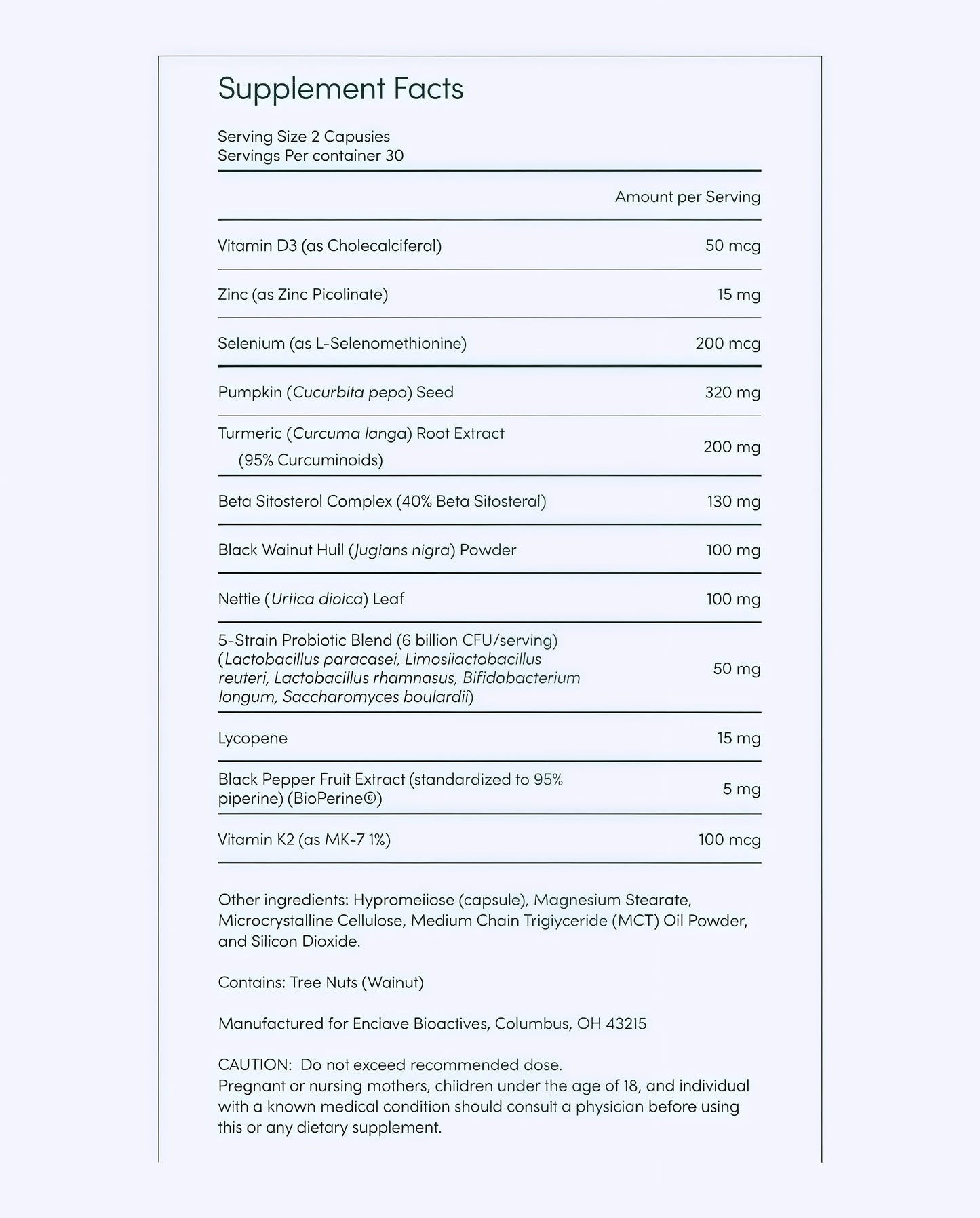 Prostate Support for Men, Urinary Flow & Bladder Care,