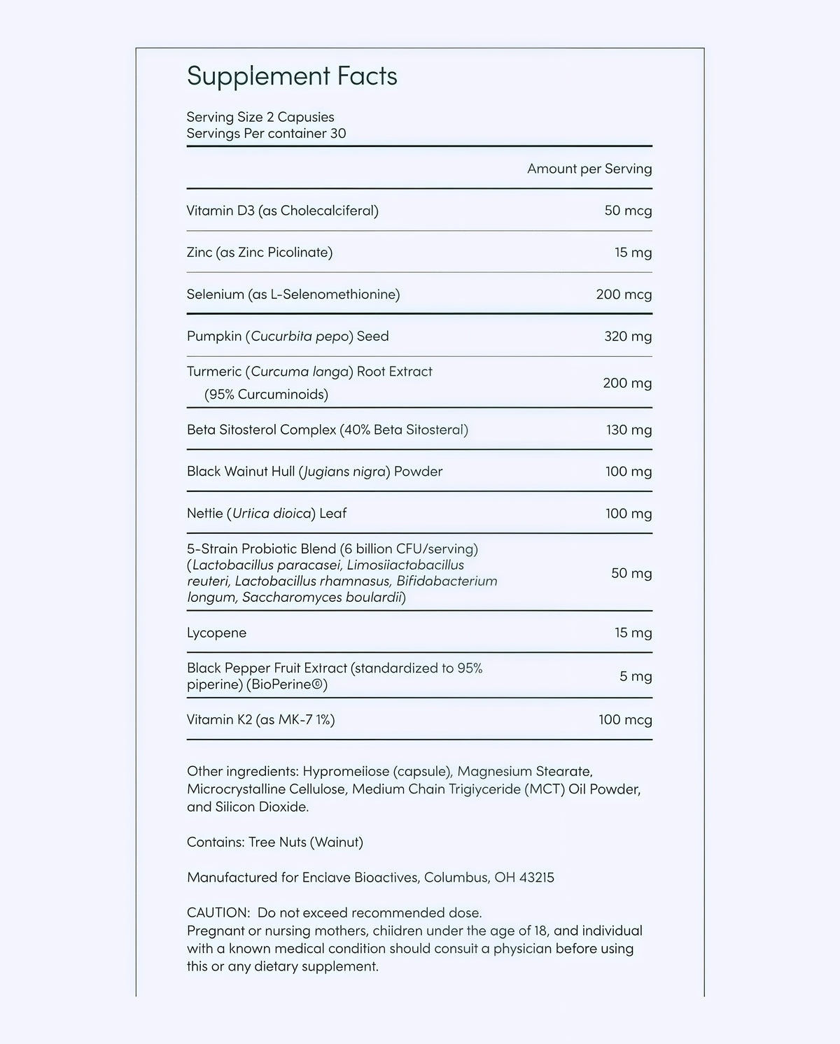 Prostate Support for Men, Urinary Flow & Bladder Care,